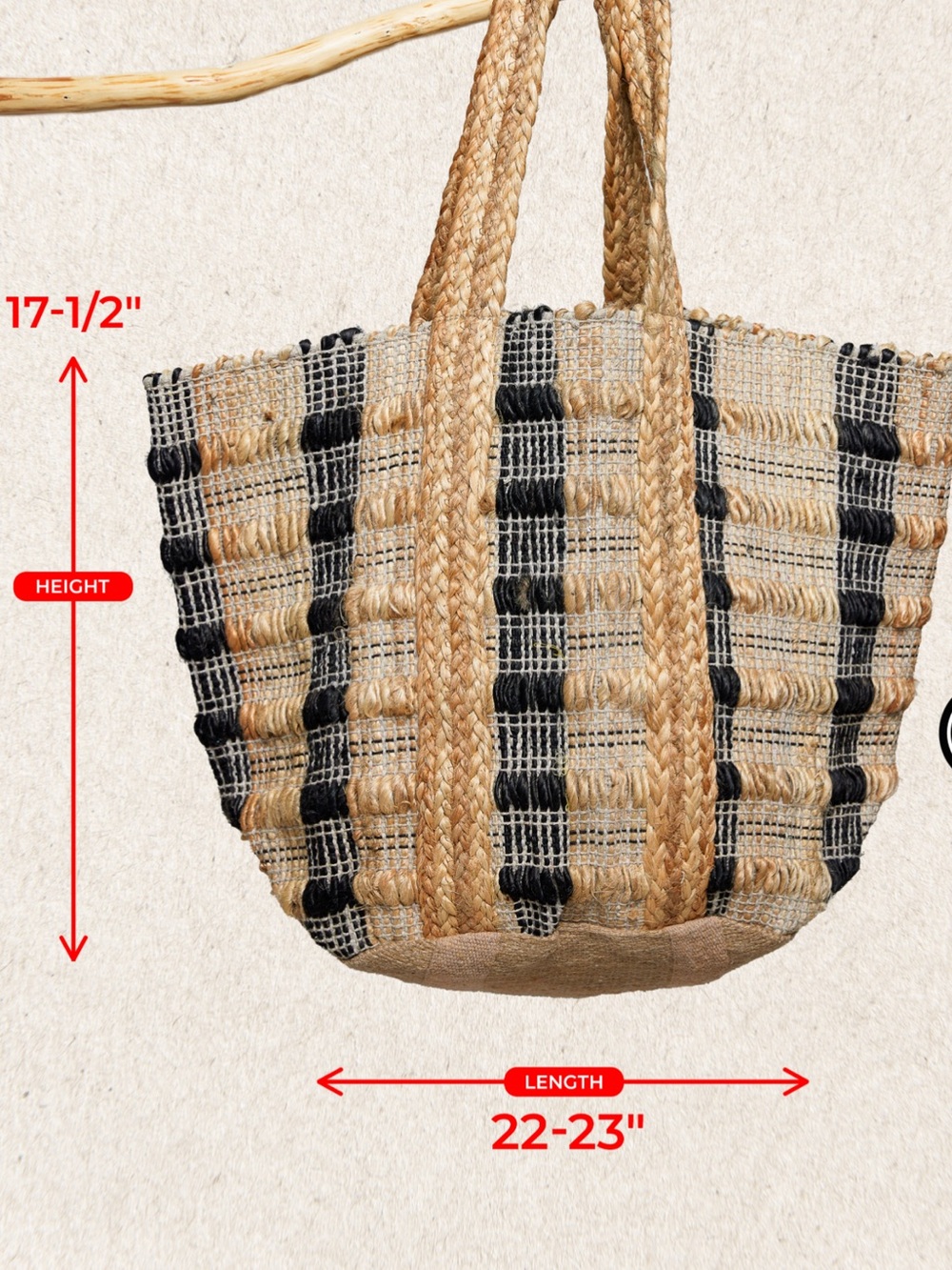 Gorgeous woven tote bag